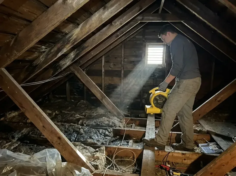 attic-water-damage-drying-proc-007 — frequently asked questions, Emergency Water Extraction & 24/7 Flood Response in Plained…